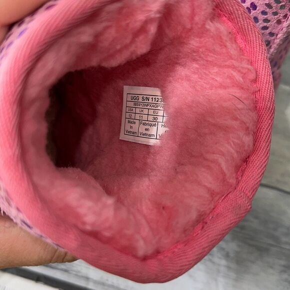 UGG Classic II Pink‎ Dot Boots Sz US12 - Picture 9 of 12